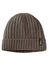 Jack Wolfskin Rib Knit Ribbineulottu pipo, cold coffee