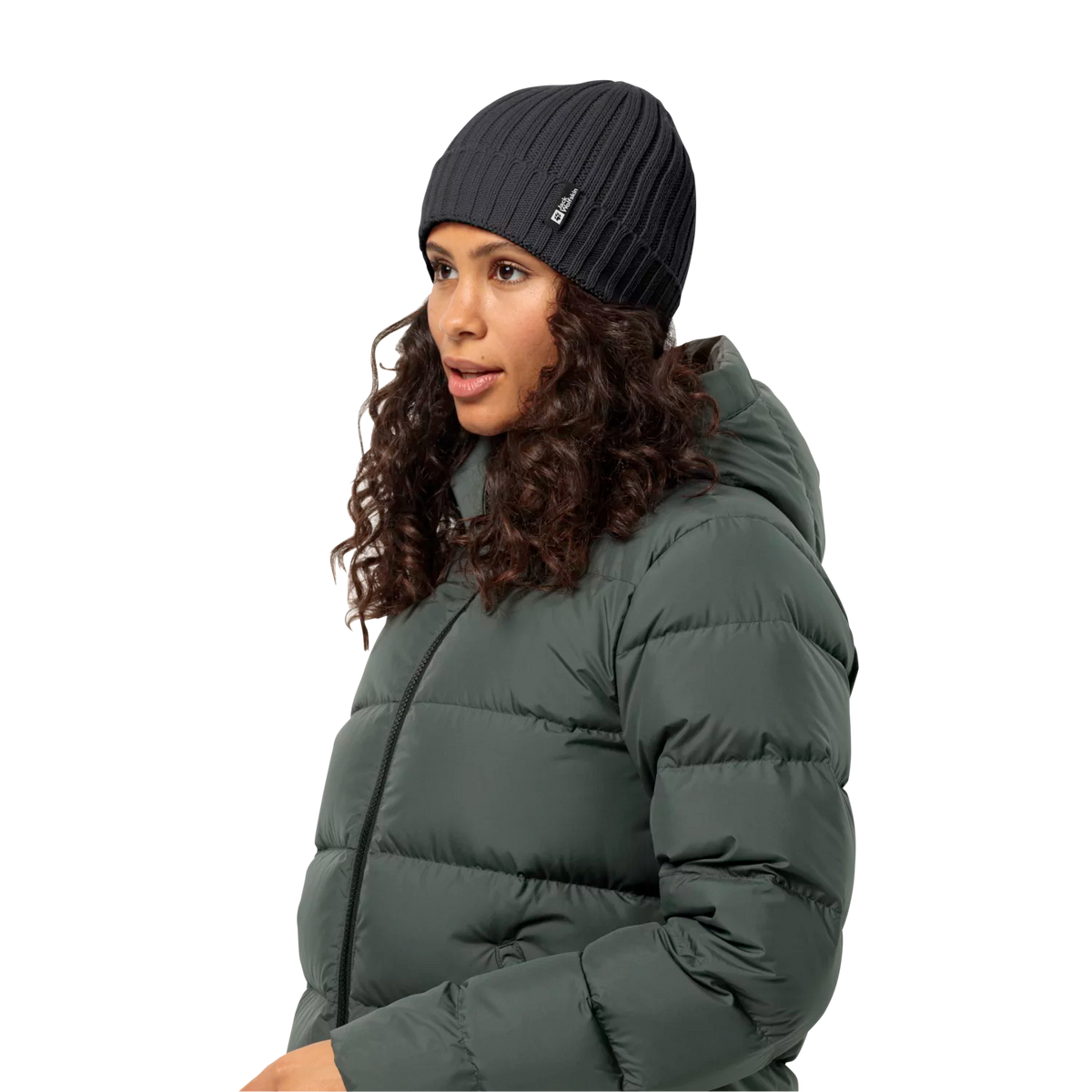 Jack Wolfskin Rib Knit Ribbineulottu pipo, black