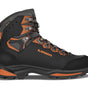 black/orange