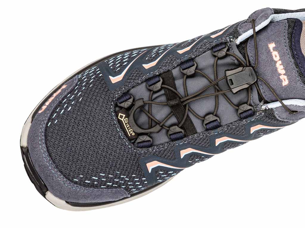 LOWA Maddox GTX Lo Ws, Steel Blue/Salmon