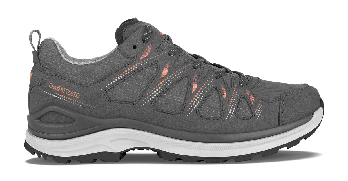 LOWA Innox EVO II GTX naisten ulkoilujalkine, asphalt/salmon