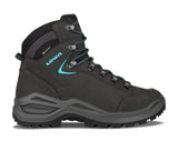 LOWA Renegade EVO GTX Mid W naisten vaelluskenkä, asphalt/turquoise