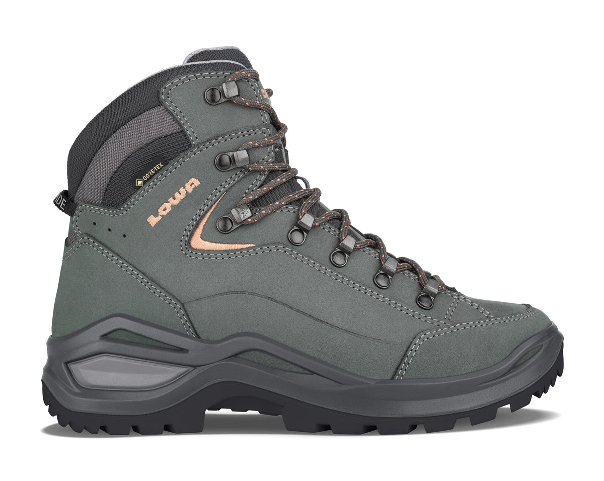 LOWA Renegade EVO GTX Mid naisten ulkoilujalkine, graphite/apricot