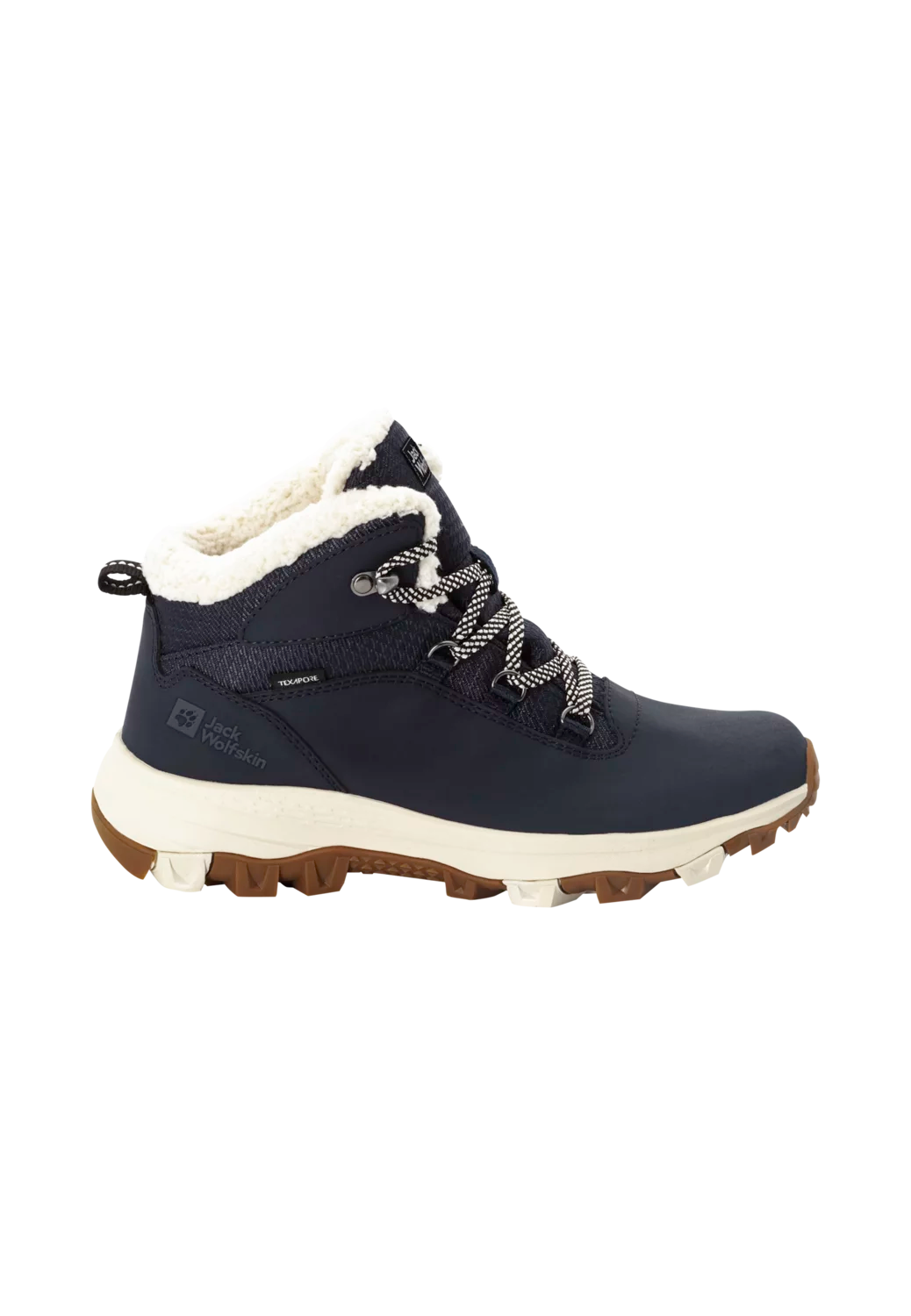 Jack Wolfskin Naisten Everquest Texapore Mid talvikenkä, dark blue / off-white