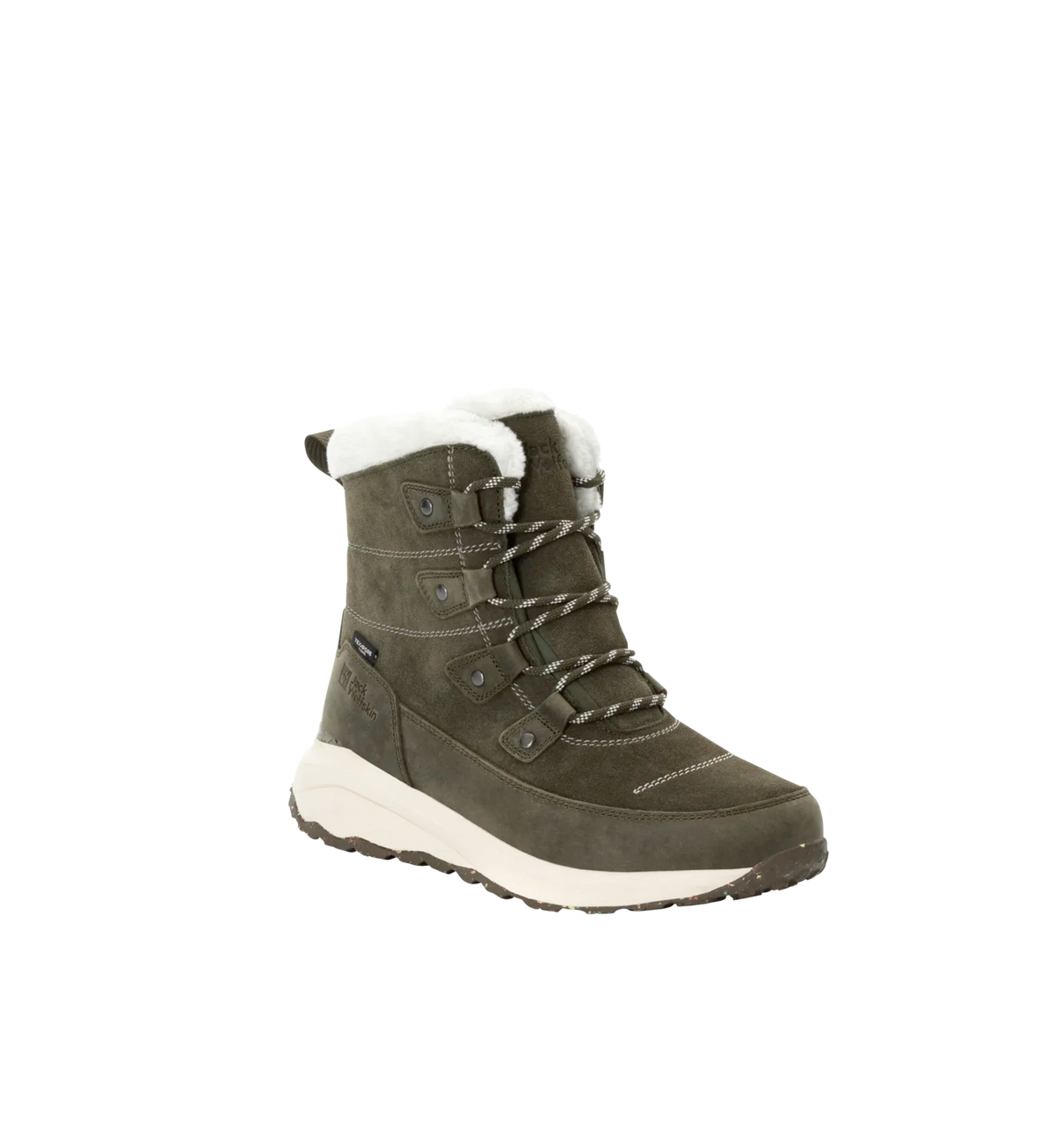 Jack Wolfskin Naisten Dromoventure Texapore korkeavartinen talvikenkä, island moss