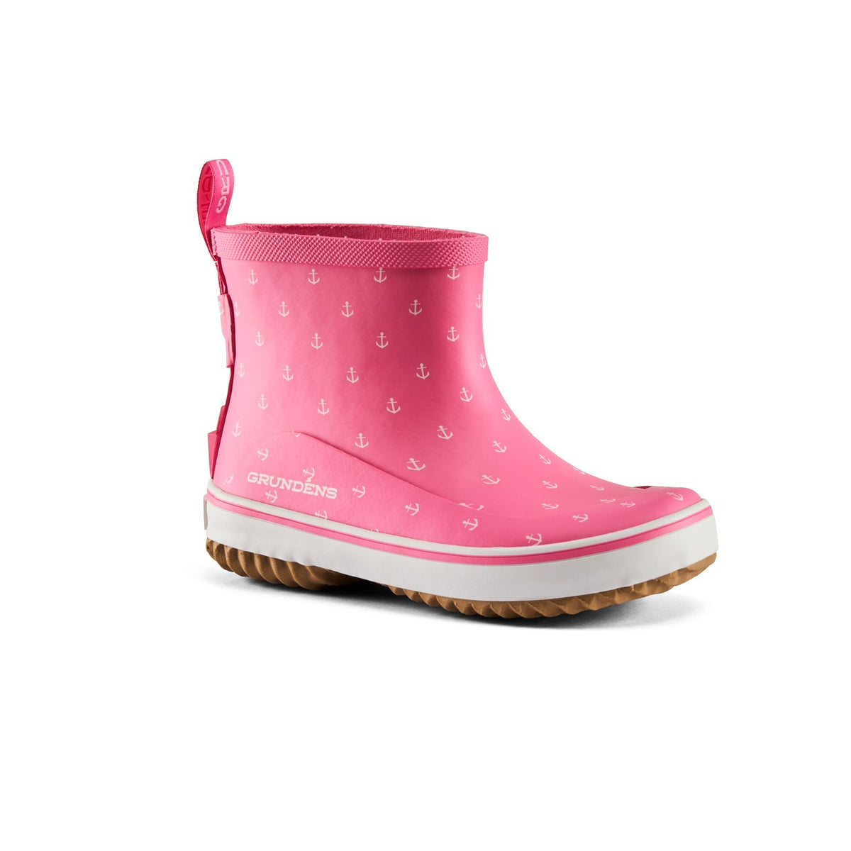 Grundéns Lasten Guppy Rain kumisaappaat, Pink Anchor Print