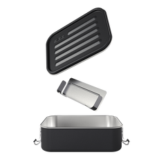 SIGG Gemstone Box teräksinen eväsrasia - Obsidian