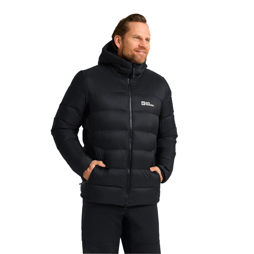 Jack Wolfskin Miesten Nebelhorn Down Hoody untuvatakki, black