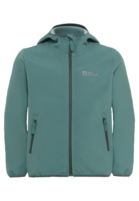 Jack Wolfskin Lasten Fourwinds Softshell takki, jade green