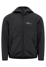 Jack Wolfskin Lasten Fourwinds Softshell takki, granite black