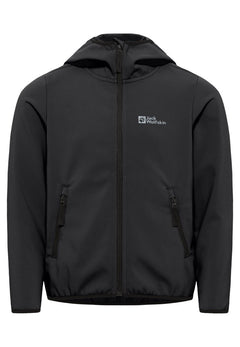 Jack Wolfskin Lasten Fourwinds Softshell takki, granite black
