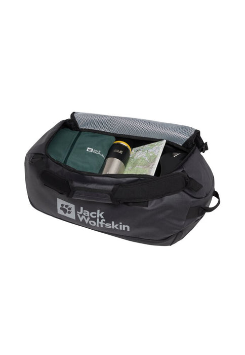 JACK WOLFSKIN ALL-IN DUFFLE 35 – SELÄSSÄ KANNETTAVA MATKALAUKKU