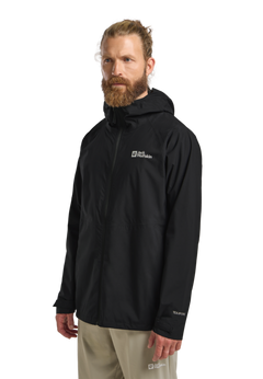 Jack Wolfskin Miesten Prelight 2,5 L vedenpitävä takki, black
