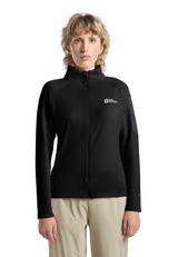 Jack Wolfskin Naisten Prelight FZ fleecetakki, black