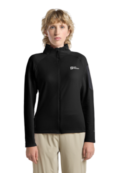 Jack Wolfskin Naisten Prelight FZ fleecetakki, black