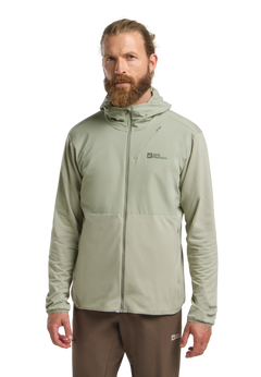 Jack Wolfskin Miesten Prelight Trail hupullinen takki, mint leaf