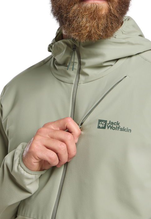 Jack Wolfskin Miesten Prelight Trail hupullinen takki