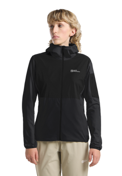 Jack Wolfskin Naisten Prelight Trail hupullinen takki, black