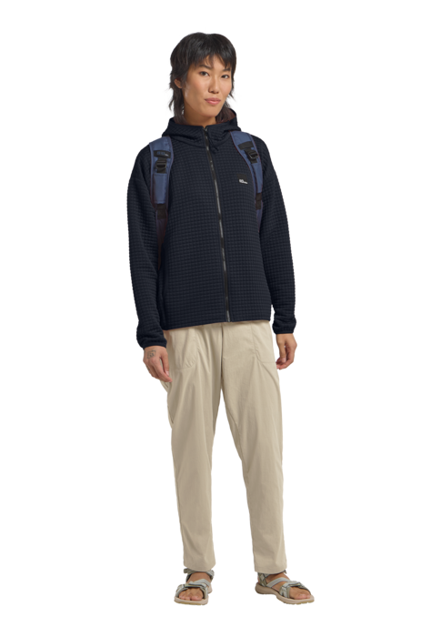 Jack Wolfskin Naisten Mogari vetoketjullinen huppari