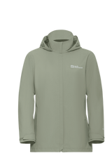Jack Wolfskin Naisten Trailtime 2-kerroksinen kuoritakki, mint leaf