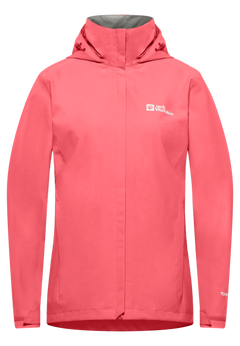 Jack Wolfskin Naisten Trailtime 2-kerroksinen kuoritakki, sunset coral