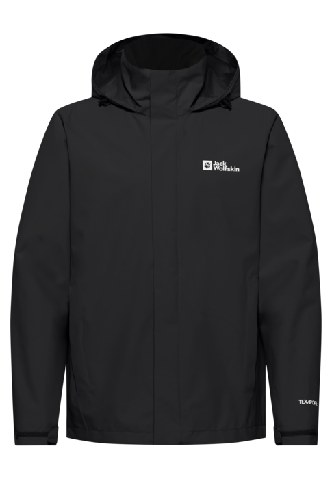 Jack Wolfskin Miesten Trailtime 2-kerroksinen kuoritakki, black