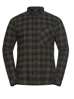 Jack Wolfskin Miesten Lite flanellipaita, CHECK obsidian moss