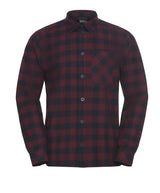Jack Wolfskin Miesten Lite flanellipaita, CHECK amaranth