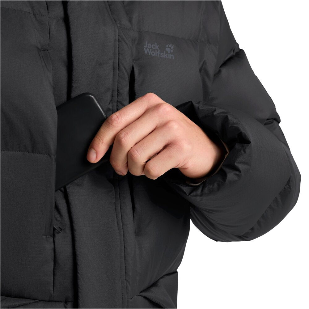 Jack Wolfskin Miesten Icy Hill RDS tuulenpitävä untuvatakki