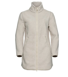 Jack Wolfskin Naisten High Curl pitkä fleecetakki, pale sand