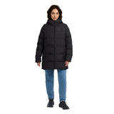 Jack Wolfskin Frozen Palace Long JKT RDS - lämmin untuvatakki kierrätysmateriaalista, black