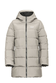 Jack Wolfskin Frozen Palace Long JKT RDS - lämmin untuvatakki kierrätysmateriaalista