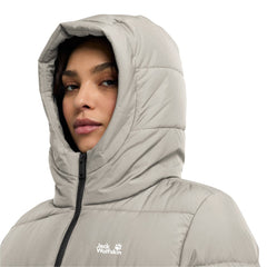 Jack Wolfskin Frozen Palace Long JKT RDS - lämmin untuvatakki kierrätysmateriaalista