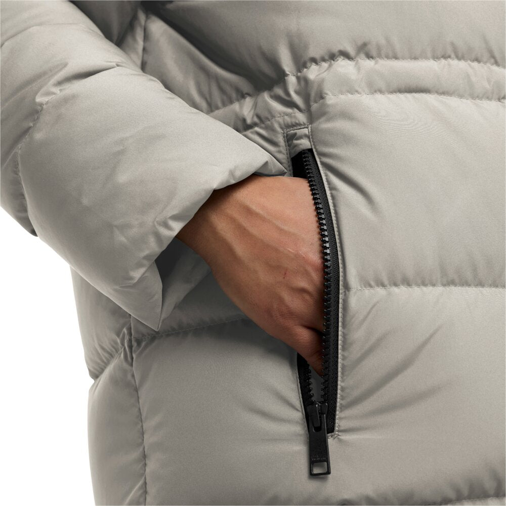 Jack Wolfskin Frozen Palace Long JKT RDS - lämmin untuvatakki kierrätysmateriaalista