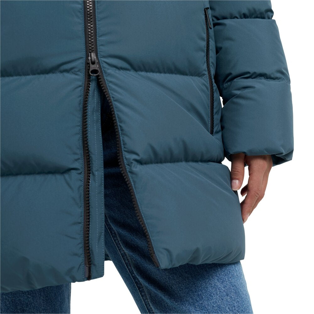 Jack Wolfskin Frozen Palace Long JKT RDS - lämmin untuvatakki kierrätysmateriaalista