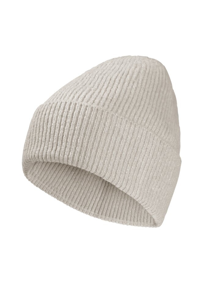 Jack Wolfskin Fuzzy Beanie - lämmin talvipipo, pale sand