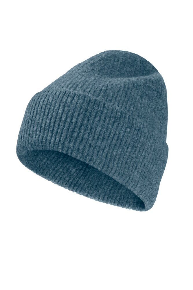 Jack Wolfskin Fuzzy Beanie - lämmin talvipipo, aluminium blue