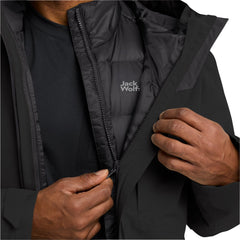 Jack Wolfskin Miesten Icecape 3in1 Down RDS vedenpitävä untuvatakki