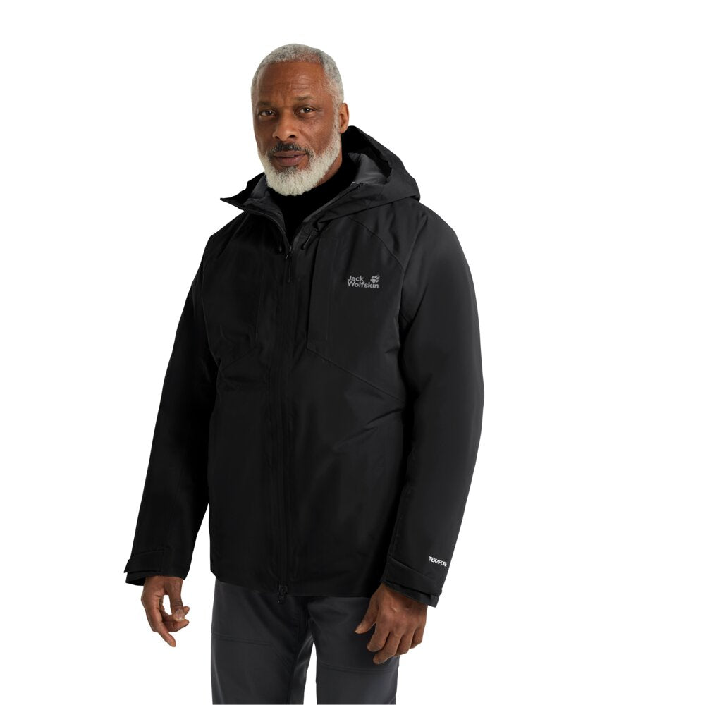 Jack Wolfskin Miesten Icecape 2L Down Ins RDS vedenpitävä untuvatakki, black
