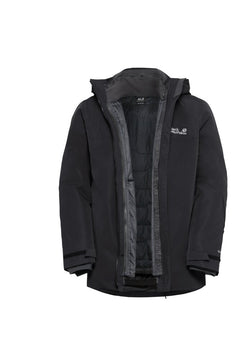 Jack Wolfskin Miesten Flowline 3in1 vedenpitävä laskettelutakki