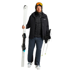 Jack Wolfskin Miesten Flowline 3in1 vedenpitävä laskettelutakki
