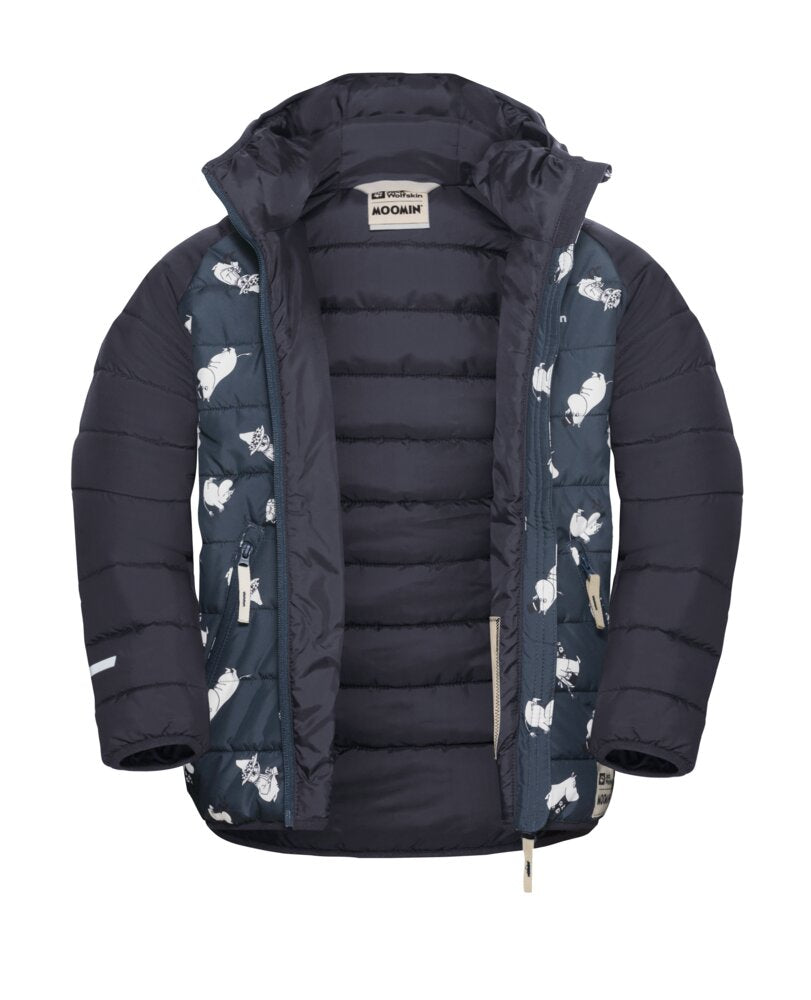 Jack Wolfskin Lasten vettähylkivä Muumi toppatakki