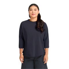 Jack Wolfskin Naisten Travel 3/4 Osa t-paita, dark navy