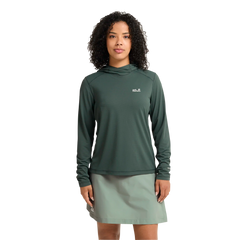 Jack Wolfskin Naisten hupullinen Prelight Suncool uv-paita