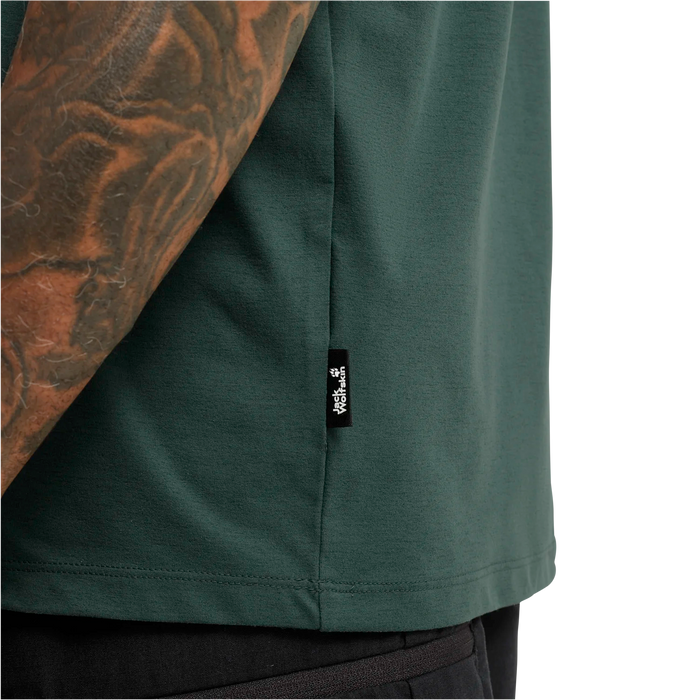JACK WOLFSKIN MIESTEN TRAVEL T-PAITA UV-SUOJALLA