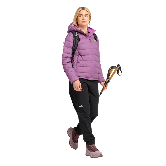 Wild Pass Down Hoody W RDS vivid orchid – bonge.fi