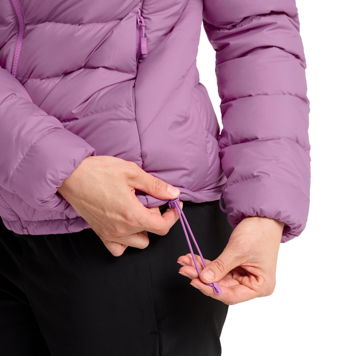 Wild Pass Down Hoody W RDS vivid orchid – bonge.fi
