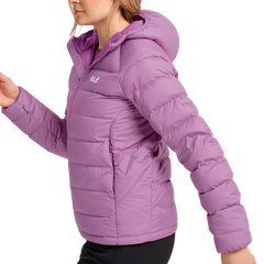 Wild Pass Down Hoody W RDS vivid orchid – bonge.fi