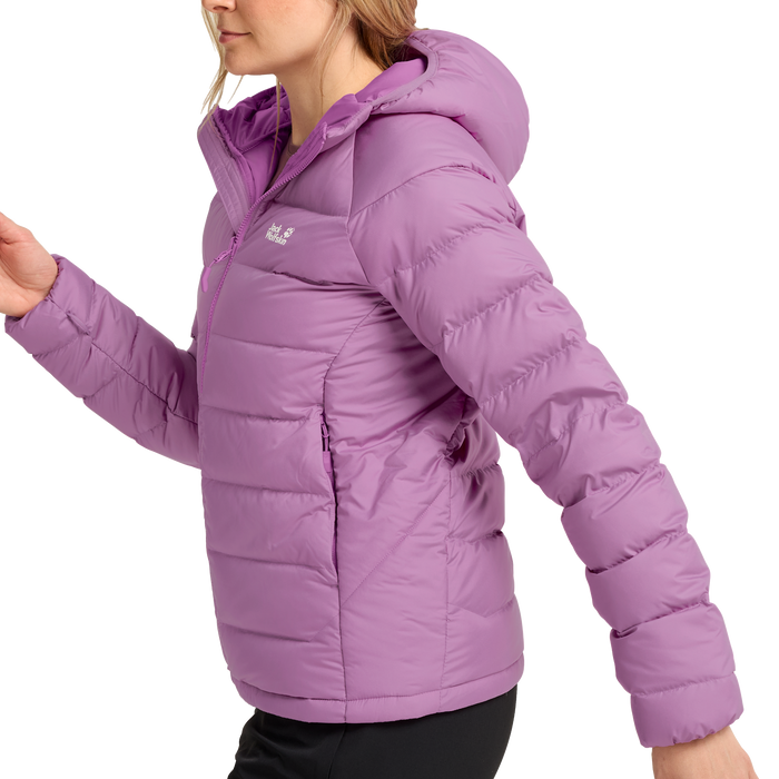 Wild Pass Down Hoody W RDS vivid orchid – bonge.fi