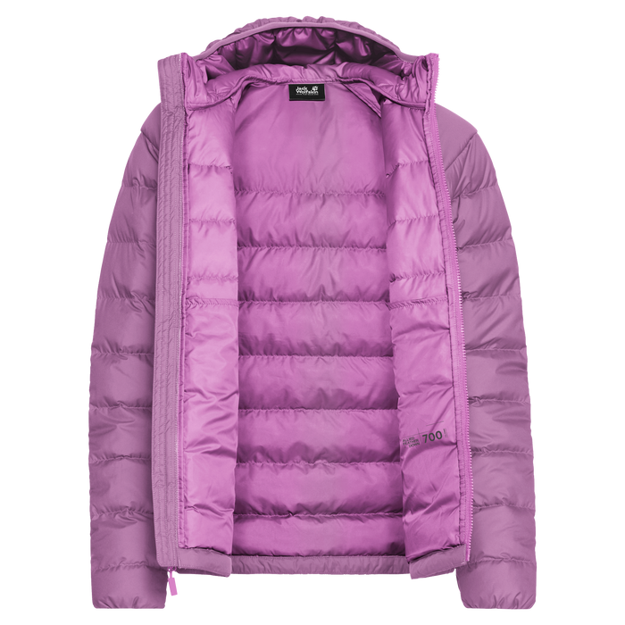 Wild Pass Down Hoody W RDS vivid orchid – bonge.fi